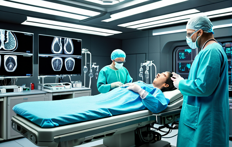 ** A futuristic operating room scene. Focus on the advanced technology like 3D printers, bio-printers and nanotechnology being used to create a realistic artificial organ. Include doctors and scientists collaborating with governmental and private organizations. Show a sense of medical breakthrough and hope.

**