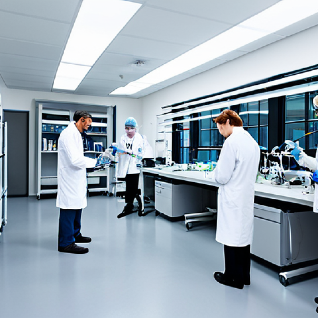 인공장기 기술의 상용화를 위한 정책 제안 - Modern Prosthetics Lab**

"A bright and modern prosthetics lab with scientists in lab coats working ...