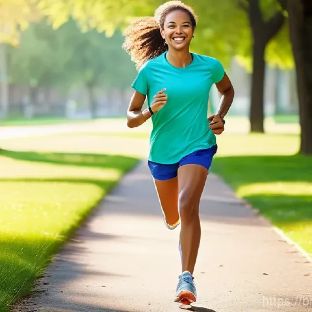 인공장기의 다양한 종류 및 기능 - **Prompt 1: Joyful Mobility with a Prosthetic Leg**
    "A young, active woman with a sleek, modern ...