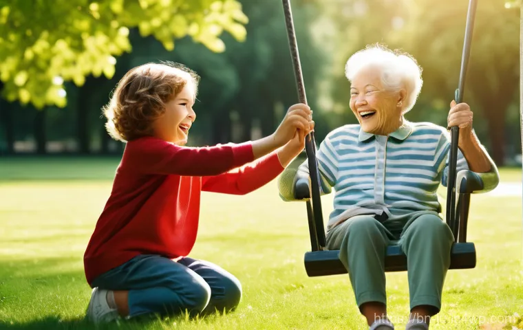 인공장기와 재생 의학의 관계 - **Prompt:** A heartwarming scene where an elderly person, with a subtle, advanced prosthetic leg (or...